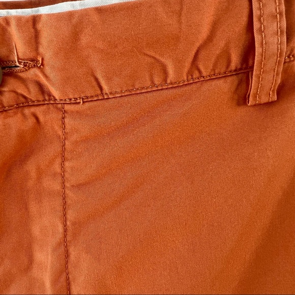 J.Crew factory men’s orange flat front shorts 9” inseam Sz 36 - Picture 5 of 9